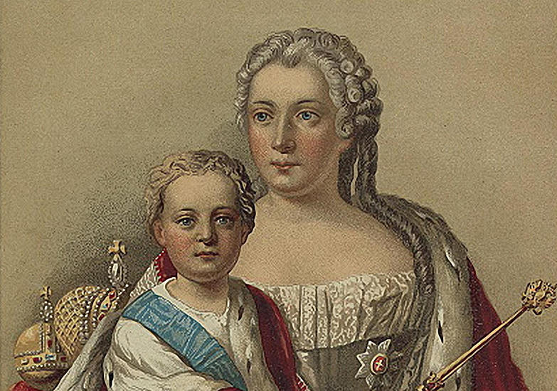 Император Иван VI Антонович и правительница Анна Леопольдовна с 1740 по 1741 год