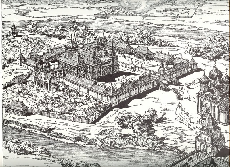 Усадьба Измайлово. Гравюра. ХХ век