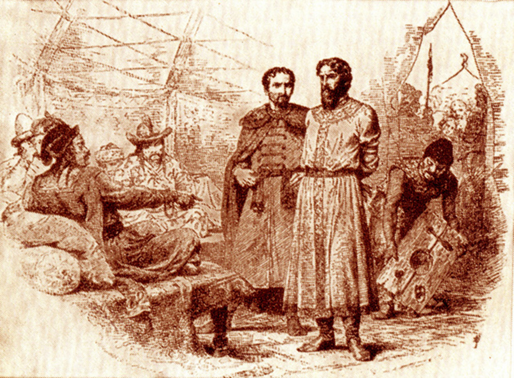 Михаил Ярославич Тверской у хана Узбека Рис . В. Верещагина